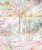 prints paintings by Dutch Artist Hilde Hoekstra monoprinting monotype acrylics
